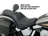 Predator 2up Dual Seat - Smooth Solar Leather Black. Fits Softail 1984-1999. Can Option a Backrest.