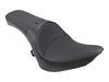 Predator 2up Dual Seat - Smooth Solar Leather Black. Fits Softail 1984-1999. Can Option a Backrest.