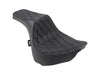 Predator 3 Dual Seat with Black Double Diamond Lattice Stitch. Fits Fat Bob 2018-2024
