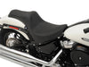 Predator 3 Dual Seat - Smooth Black. Fits Softail Deluxe 2018-2020, Slim 2018-2021, Standard 2020-2024 & Street Bob & Heritage Classic 2018up