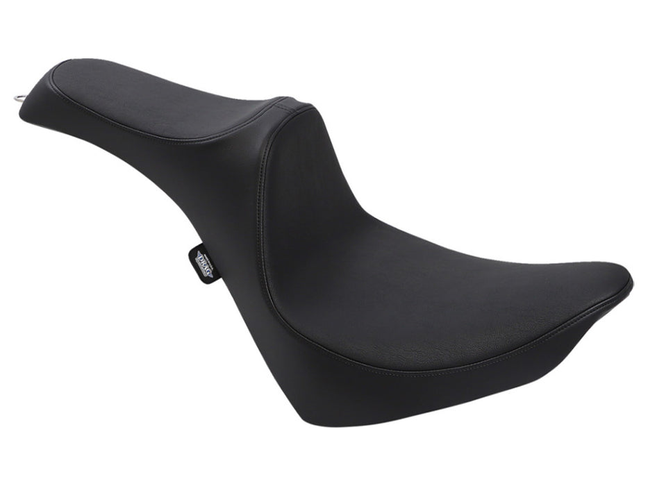 Predator 3 Dual Seat - Smooth Black. Fits Softail Deluxe 2018-2020, Slim 2018-2021, Standard 2020-2024 & Street Bob & Heritage Classic 2018up