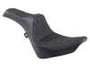 Predator 3 Dual Seat with Black Double Diamond Lattice Stitch. Fits Softail Deluxe 2018-2020, Slim 2018-2021, Standard 2020-2024 & Street Bob & Heritage Classic 2018up