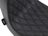 Predator 3 Dual Seat with Black Double Diamond Lattice Stitch. Fits Fat Boy 2018up & Breakout 2023up