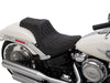 Predator 3 Dual Seat with Silver Double Diamond Lattice Stitch. Fits Fat Boy 2018up & Breakout 2023up
