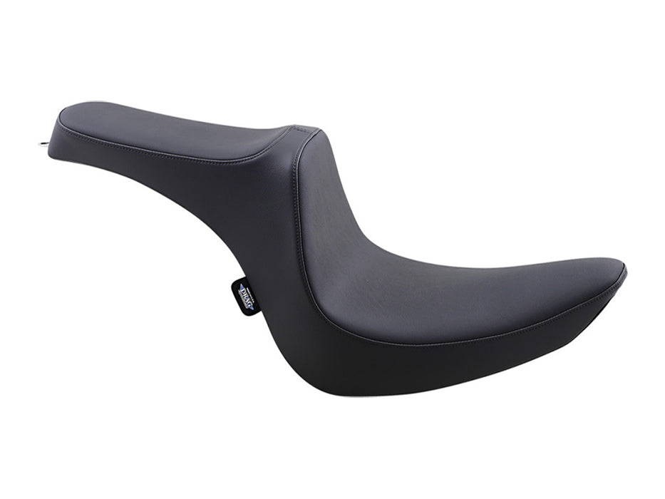 Predator 3 Dual Seat - Smooth Black. Fits Softail 2006-2017 with OEM 200 Rear Tyre