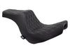 Predator 3 Dual Seat with Silver Double Diamond Lattice Stitch. Fits Sport Glide & Low Rider 2018up, Low Rider S 2020up & Low Rider ST 2022up