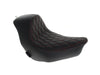 Solo Seat with Red Double Diamond Lattice Stitch. Fits Low Rider 2018up, Low Rider S 2020up & Low Rider ST 2022up