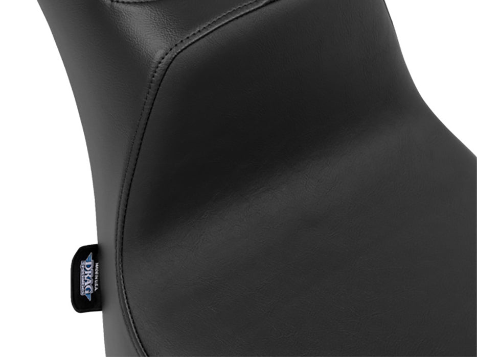 Performance Predator 2up Dual Seat - Smooth Black. Fits Softail 2000-2017 with 130 or 150 OEM Rear Tyre