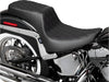 Performance Predator 2up Dual Seat with Black Double Diamond Lattice Stitch. Fits Softail 2000-2017 with 130 or 150 OEM Rear Tyre