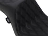 Predator 3 Dual Seat with Black Double Diamond Lattice Stitch. Fits Dyna 2006-2017