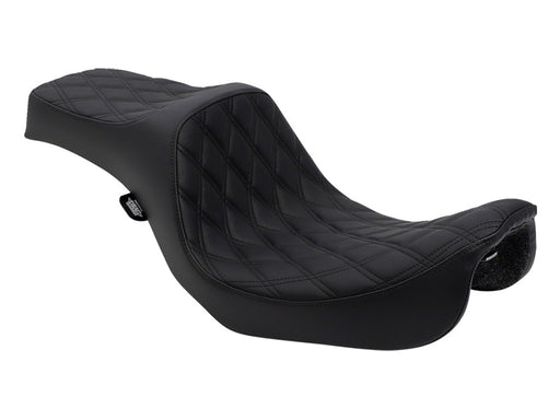 Predator 3 Dual Seat with Black Double Diamond Lattice Stitch. Fits Dyna 2006-2017