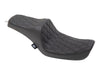 Predator 3 Dual Seat with Black Double Diamond Lattice Stitch. Fits Dyna 1996-2003