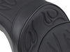 Low Profile Dual Touring Seat with Flame Stitch. Fits Sportster 2004-2021