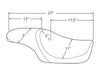 Predator Dual Seat with Black Double Diamond Lattice Stitch. Fits Sportster 2004-2021