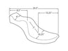 Mini King & Queen Dual Seat. Fits Big Twin 1964-1984