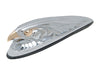 Small Eagle Head Front Fender Ornament - Chrome & Gold