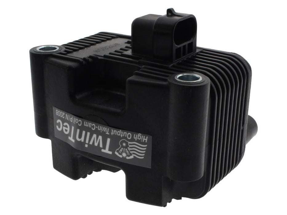 Ignition Coil - Black. Fits Twin Cam 1999-2006 & Sportster 2004-2006 Models with Carburettor.