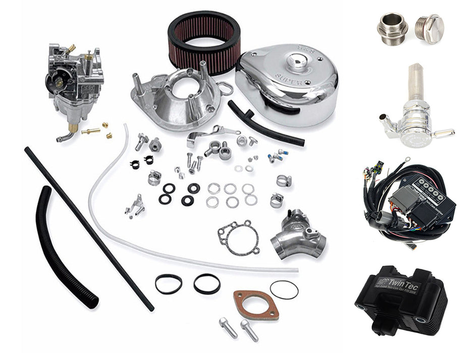 Delphi Fuel Injection to Carb Conversion Kit. Fits Softail & Touring 2001-2003