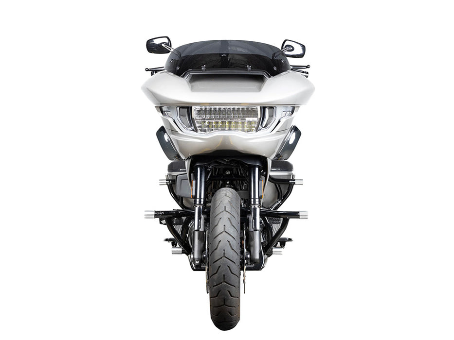 Road Warrior Front Crashbar - Gloss Black. Fits Touring 2009up