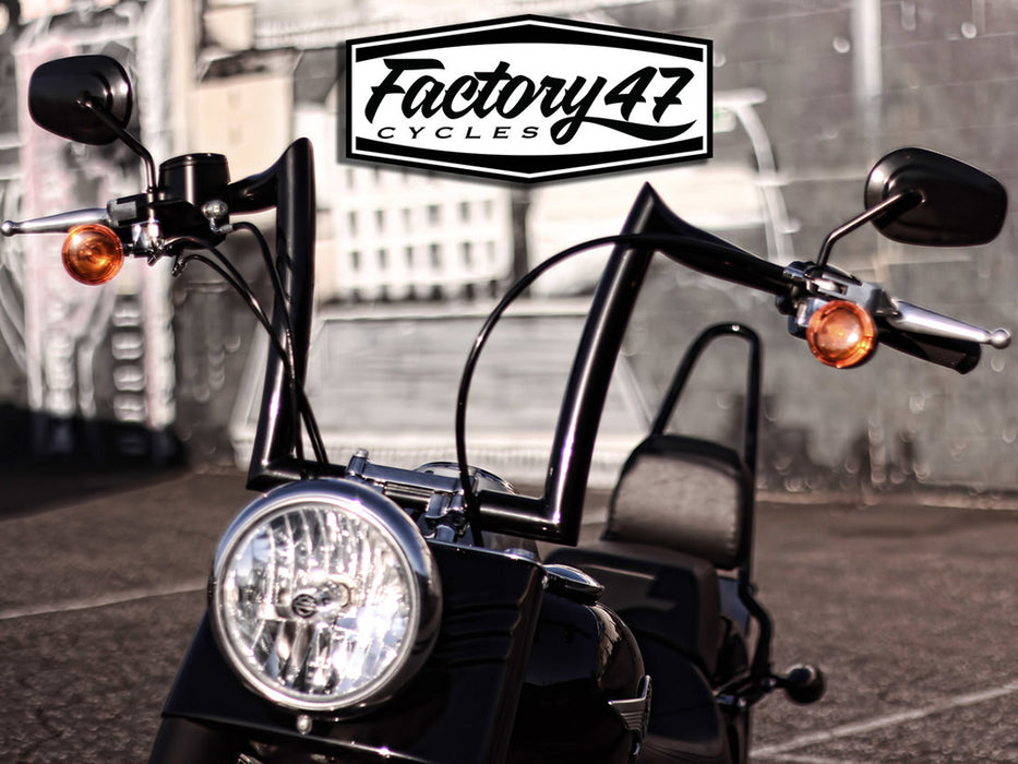 12in. x 1-1/2in. Classic 47 Malo Handlebar - Gloss Black.