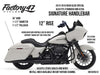 12in. x 1-1/2in. Signature Handlebar - Gloss Black. Fits Road Glide 2015-2023
