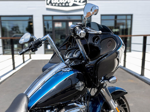 12in. x 1-1/2in. STR Miter Handlebar - Chrome. Fits Road Glide 2015-2023
