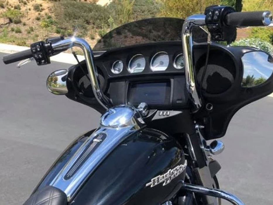 14in. x 1-1/2in. GT Pico Handlebar - Chrome. Fits Ultra Models 1996-2024 and Street Glide 1996-2023