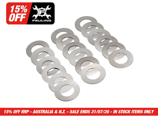 Rocker Arm Shaft Shim Kit - Pack of 18. Fits Milwaukee-Eight 2017up.