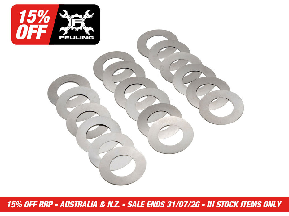Rocker Arm Shaft Shim Kit - Pack of 18. Fits Milwaukee-Eight 2017up.