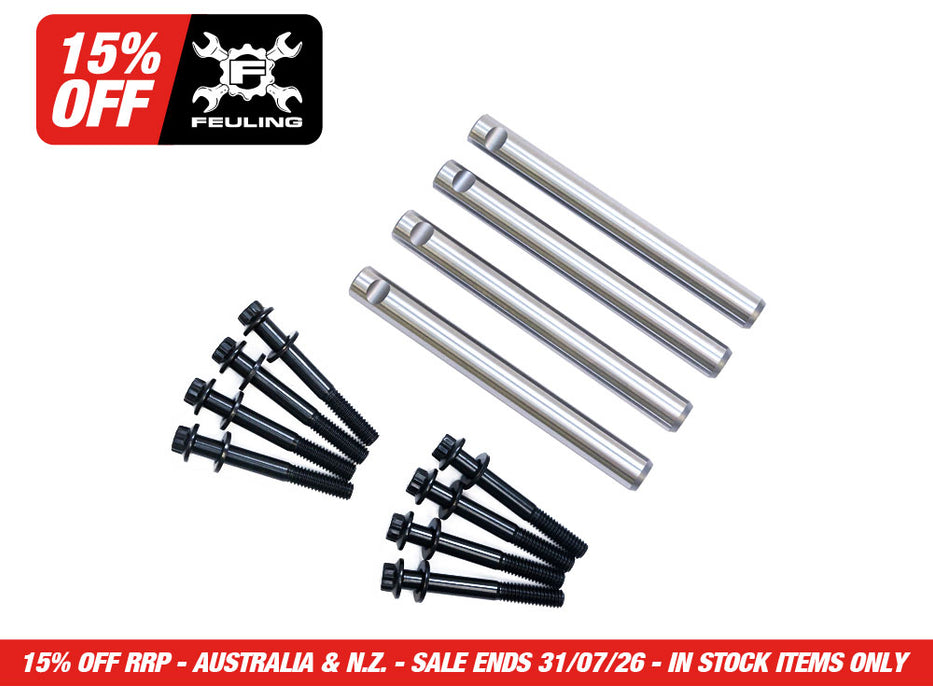 Rocker Arm Shaft & Bolt Kit. Fits Softail 2002-2017, Dyna 2001-2017 & Touring 2001-2016.