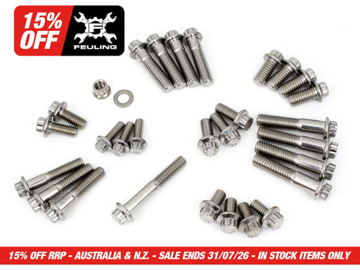 ARP 12 Point Chassis Fastener Show Bike Kit. Fits Softail 2018up.