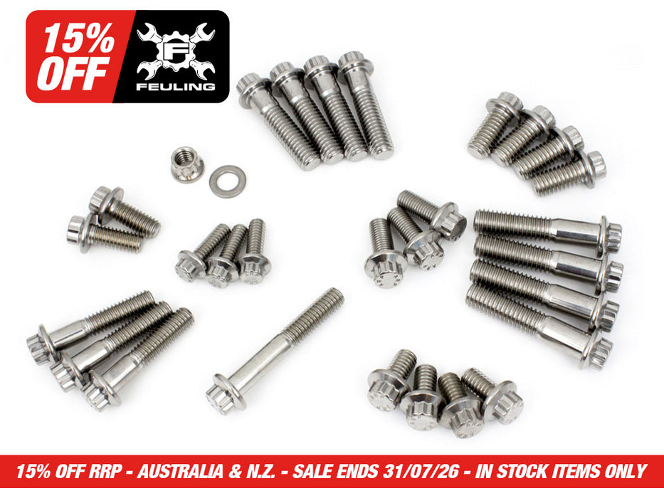 ARP 12 Point Chassis Fastener Show Bike Kit. Fits Softail 2018up.