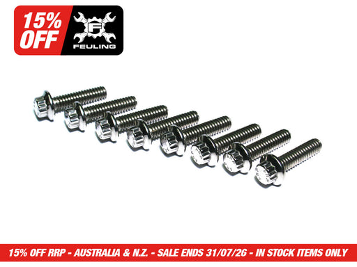 ARP 12 Point Tappet Cover Bolts - Stainless Steel. Fits Softail 2000up, Touring 1999up & Dyna 1999-2017