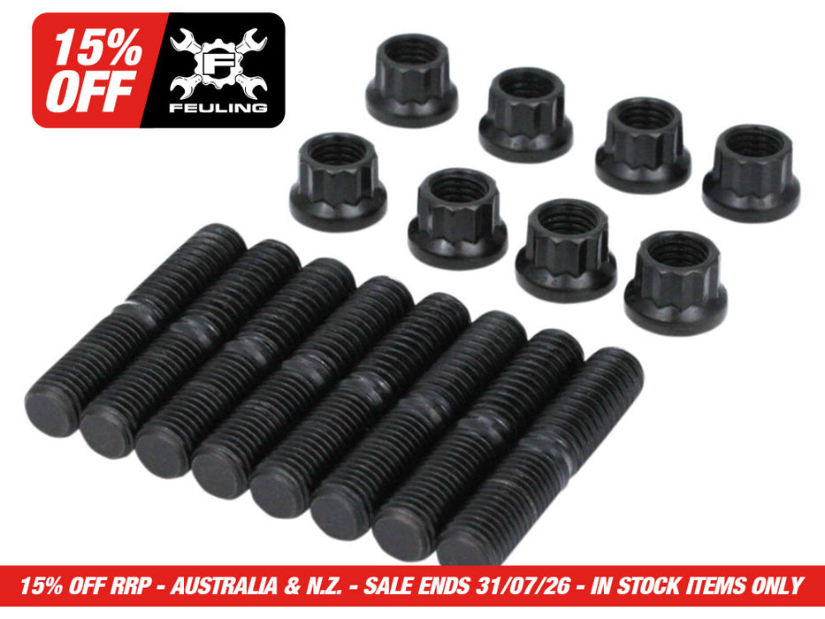 ARP Hi-Strength Rocker Stud & Nut Kit. Fits Milwaukee-Eight 2017up.