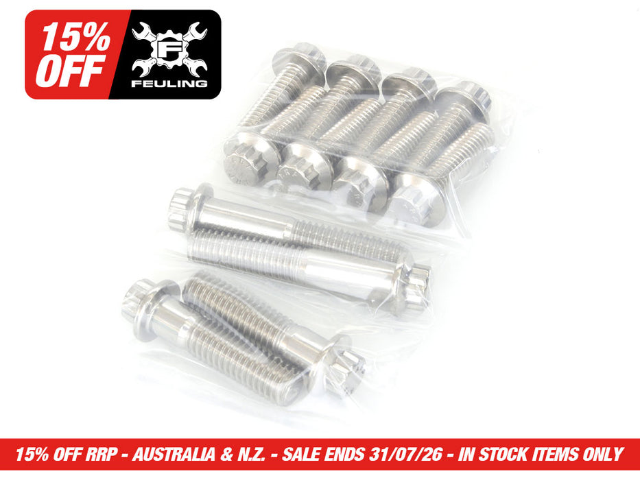 ARP 12 Point Primary & Transmission Fastener Show Bike Kit. Fits Touring 2017up.