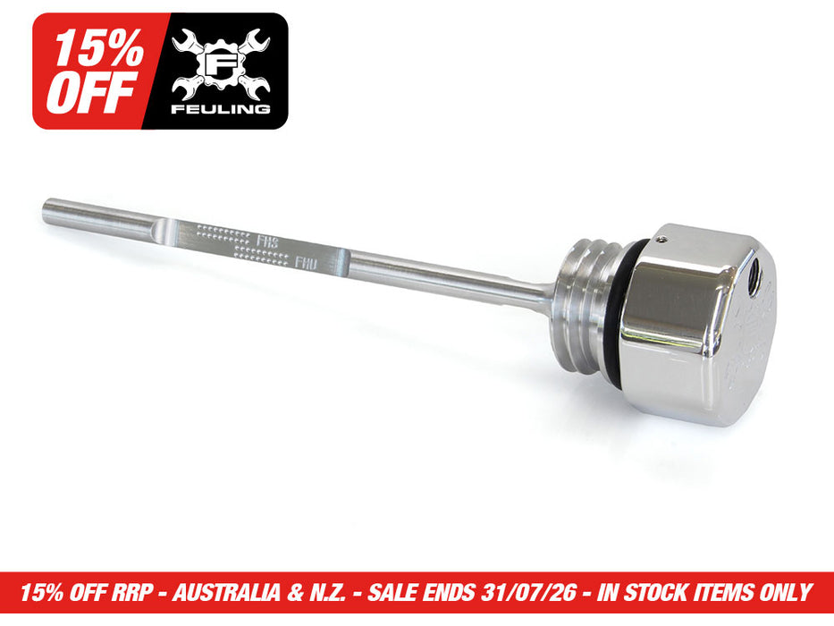 Vented Dipstick - Polished. Fits Touring 2017up.