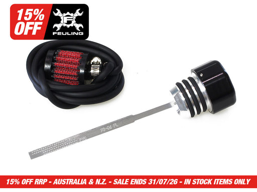Vented Dipstick - Black. Fits Touring 1993-2006.