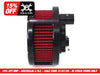 BA Air Cleaner Kit - Black with Clear Cover. Fits Touring 2017-2024 & Softail 2018-2024