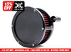 BA Air Cleaner Kit - Black with Solid Cover & Red Filter. Fits Touring 2008-2016, Softail 2016-2017, CVO Softail 2011-2017 & Dyna Low Rider S 2016-2017 with Throttle-by-Wire
