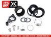 BA Race Series Air Cleaner Kit - Black with Clear Cover. Fits Softail 2018-2024 with Mid Mount Controls