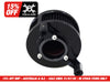 BA Air Cleaner Kit - Black with Solid Cover. Fits Touring 2017-2024 & Softail 2018-2024