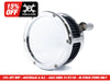 BA Air Cleaner Kit - Chrome with Solid Cover. Fits Softail 2000-2015, Dyna 1999-2017, Touring 1999-2007 with CV Carb or Cable Operated Delphi EFI