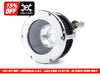 BA Air Cleaner Kit - Chrome with Clear Cover. Fits Softail 2000-2015, Dyna 1999-2017, Touring 1999-2007 with CV Carb or Cable Operated Delphi EFI