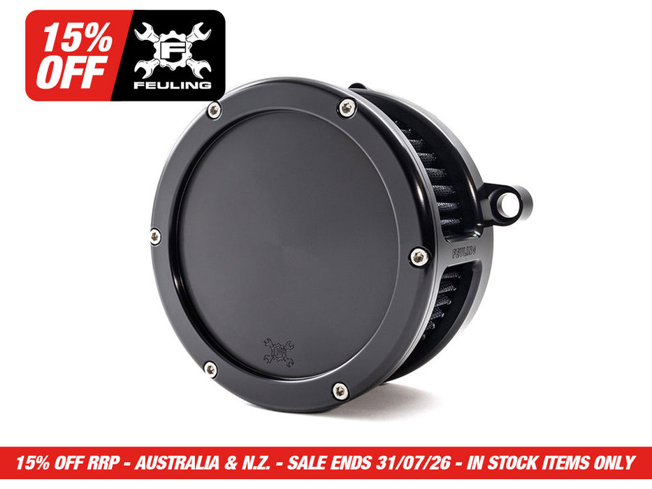 BA Air Cleaner Kit - Black with Solid Cover. Fits CVO Touring 2023up, Street Glide & Road Glide 2024up, Touring 2025up & Softail 2025up