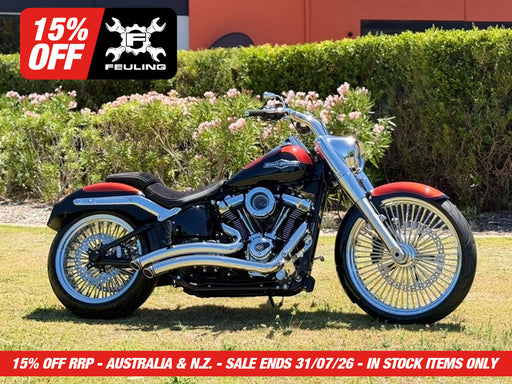 BA Air Cleaner Kit - Chrome with Clear Cover. Fits CVO Touring 2023up, Street Glide & Road Glide 2024up, Touring 2025up & Softail 2025up