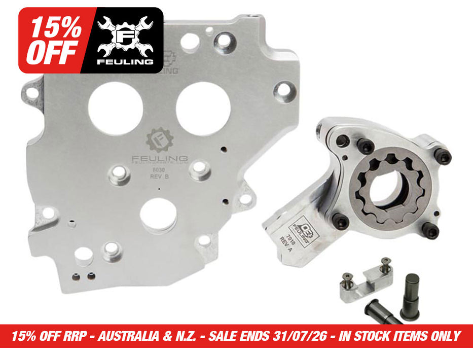 OE+ Oiling System. Fits Dyna 1999-2005, Touring 1999-2006 & Softail 2000-2006 With Gear Drive Cams