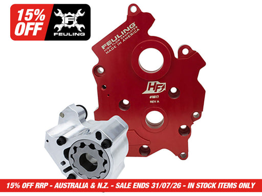 HP+ Oil System with Oil Pump & Cam Plate Only. Fits Milwaukee-Eight 2017up with Oil Cooled Engine