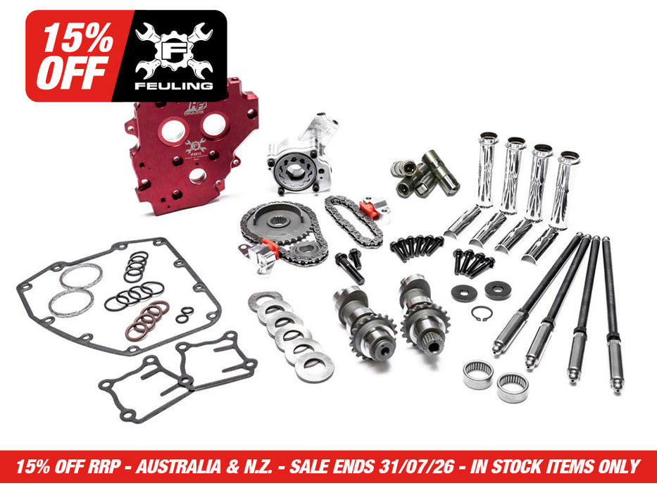 HP+ Cam Chest Kit with Reaper 525C Chain Drive Cams & Upgraded Hydraulic Cam Chain Tensioner Kit. Fits Dyna 1999-2005, Touring 1999-2006 & Softail 2000-2006
