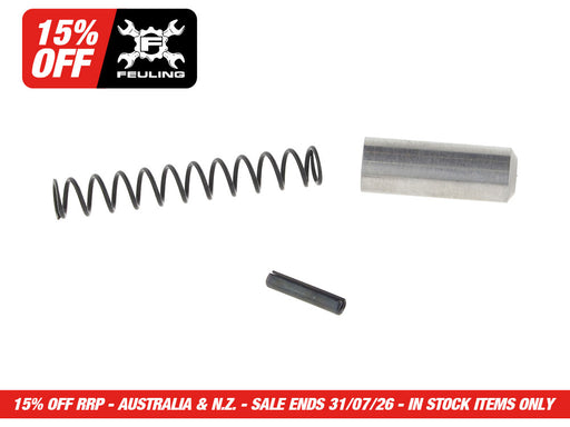 Camplate Pressure Relief Valve Plunger, Spring & Roll Pin. Fits Twin Cam 1999-2017.