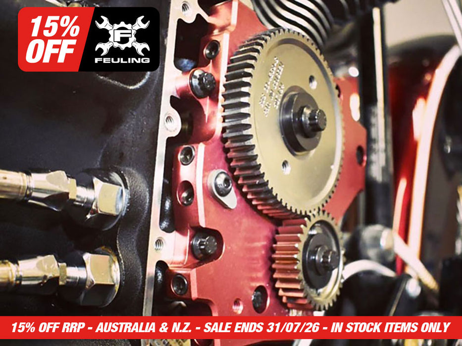 Block Off Plate. For use with FE-8015, FE-8033 & FE-8037 if using Gear Drive Cams.